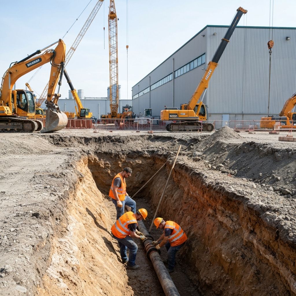 Výkopové práce při detekci úniku